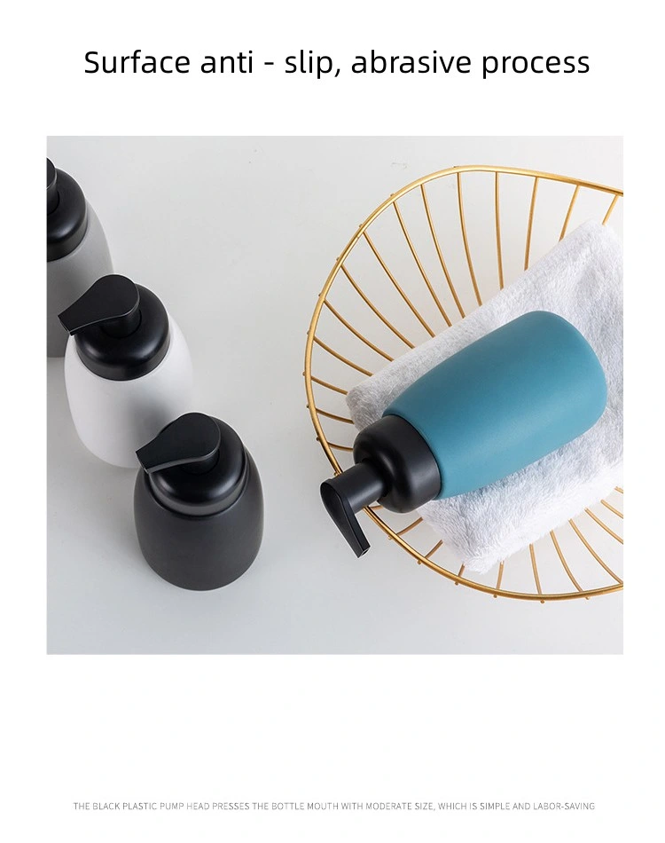 Ceramic Hand Sanitizer Body Wash Shampoo Lotion Press Bottle by Kinpack