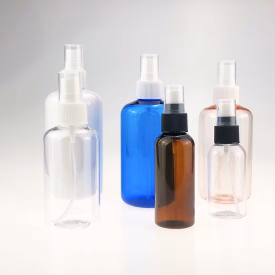 100 ミリリットル 120 ミリリットル 200 ミリリットル 250 ミリリットル空のプラスチックスプレーペットエアレスローション化粧品香水/シャンプー/手指消毒剤/ヘアオイルスポイトラウンド包装ボトル泡ポンプ付き